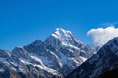 white glacier mountain
